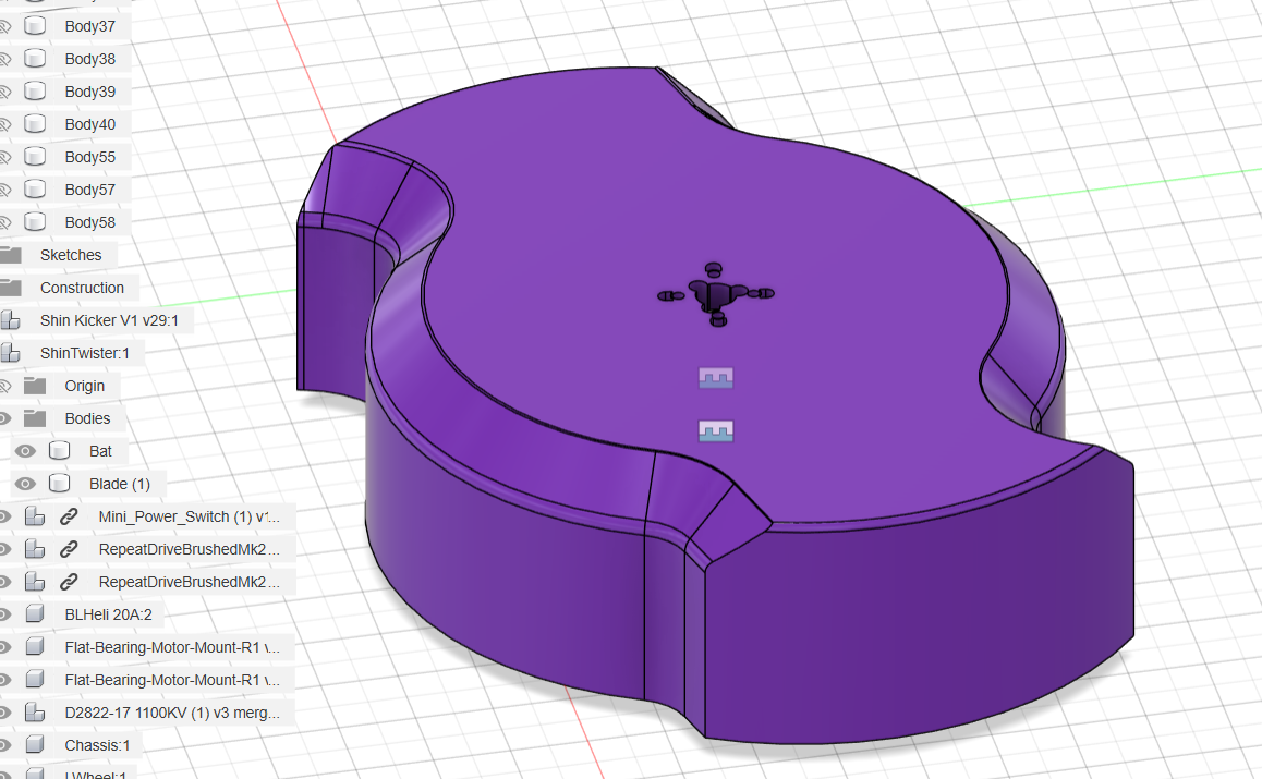 Shin Twister V1 weapon CAD
