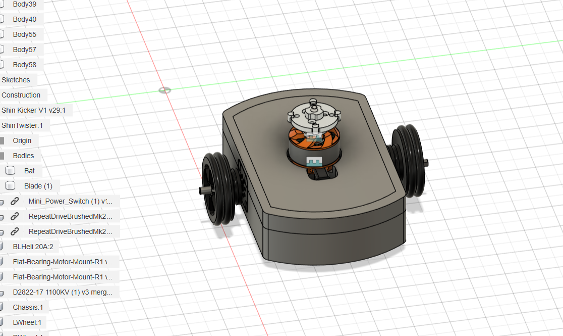 Shin Twister V1 chassis CAD